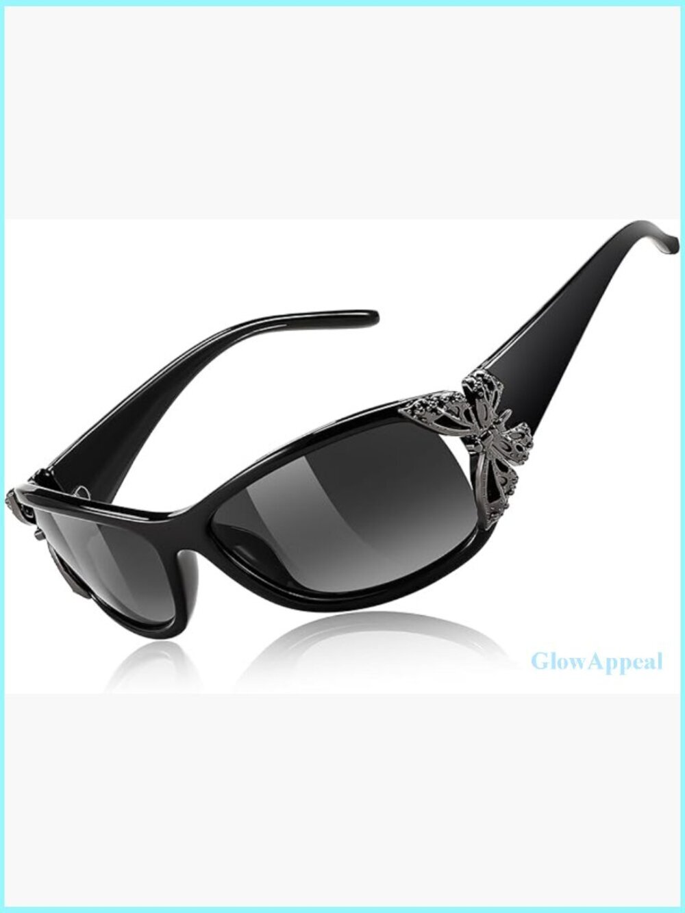 Y2K Butterfly Wrap Around Polarized Sunglasses UV400 Protection